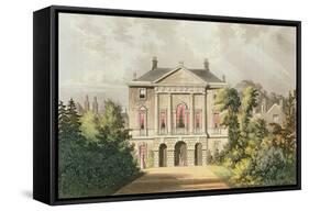 The New Lodge, Richmond Park, from Ackermann's 'Repository of Arts', Published C.1826-John Gendall-Framed Stretched Canvas