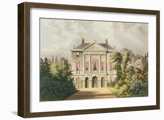 The New Lodge, Richmond Park, from Ackermann's 'Repository of Arts', Published C.1826-John Gendall-Framed Giclee Print