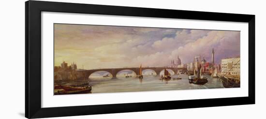 The New London Bridge with the Approach to Billingsgate Market-Thomas Mann Baynes-Framed Giclee Print