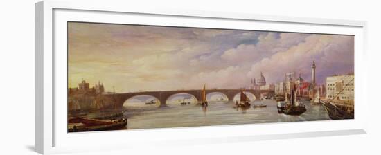 The New London Bridge with the Approach to Billingsgate Market-Thomas Mann Baynes-Framed Giclee Print