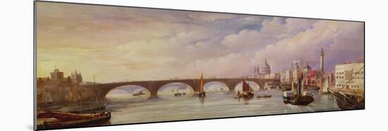 The New London Bridge with the Approach to Billingsgate Market-Thomas Mann Baynes-Mounted Giclee Print