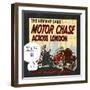 The New Map Game : Motor Chase across London, ca. 1925-null-Framed Giclee Print