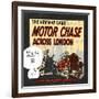 The New Map Game : Motor Chase across London, ca. 1925-null-Framed Giclee Print