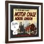 The New Map Game : Motor Chase across London, ca. 1925-null-Framed Giclee Print