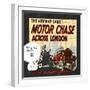 The New Map Game : Motor Chase across London, ca. 1925-null-Framed Premium Giclee Print