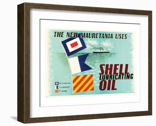 The New Mauretania Uses Shell-null-Framed Art Print