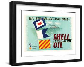 The New Mauretania Uses Shell-null-Framed Art Print