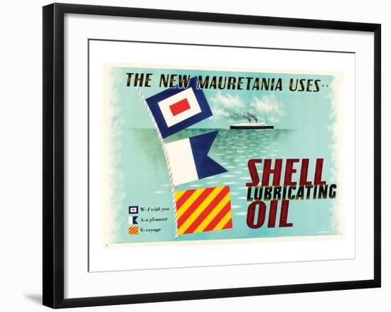 The New Mauretania Uses Shell-null-Framed Art Print