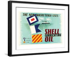 The New Mauretania Uses Shell-null-Framed Art Print