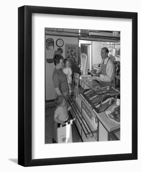 The New Metric System of Buying Food, Stocksbridge, Near Sheffield, South Yorkshire, 1966-Michael Walters-Framed Photographic Print