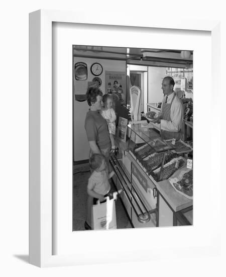 The New Metric System of Buying Food, Stocksbridge, Near Sheffield, South Yorkshire, 1966-Michael Walters-Framed Photographic Print