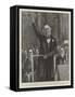 The New Midlothian Campaign, Mr Gladstone at the Music-Hall, Edinburgh, 30 June 1892-null-Framed Stretched Canvas