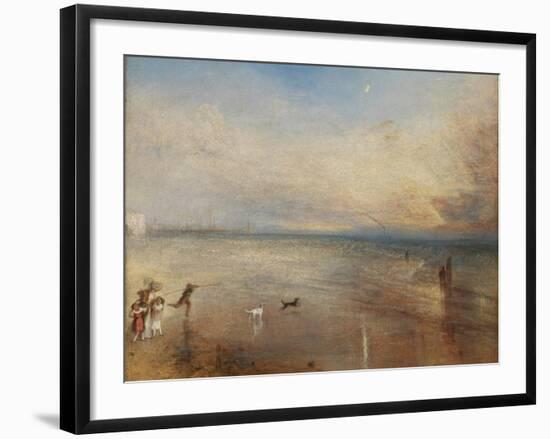 The New Moon; Or, 'I've Lost My Boat, You Shan't Have Your Hoop'-J. M. W. Turner-Framed Giclee Print