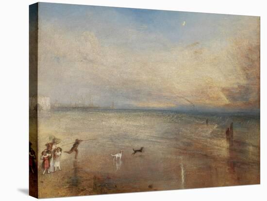 The New Moon; Or, 'I've Lost My Boat, You Shan't Have Your Hoop'-J. M. W. Turner-Stretched Canvas