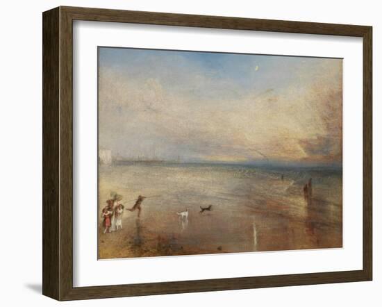 The New Moon; Or, 'I've Lost My Boat, You Shan't Have Your Hoop'-J. M. W. Turner-Framed Premium Giclee Print