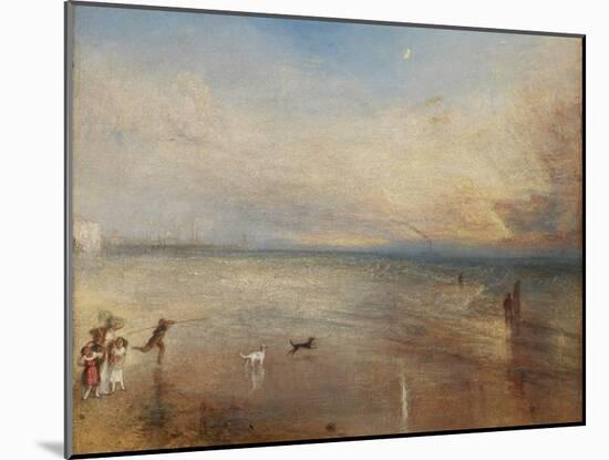 The New Moon; Or, 'I've Lost My Boat, You Shan't Have Your Hoop'-J. M. W. Turner-Mounted Premium Giclee Print