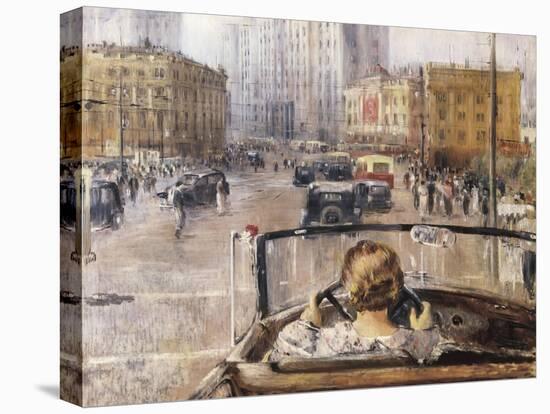 The New Moscow-Yuri Ivanovich Pimenov-Stretched Canvas