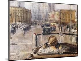 The New Moscow-Yuri Ivanovich Pimenov-Mounted Art Print