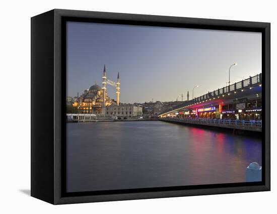 The New Mosque, Istanbul, Turkey, Europe, Eurasia-Simon Montgomery-Framed Stretched Canvas