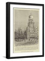 The New Municipal Buildings at Bombay-Henry William Brewer-Framed Giclee Print