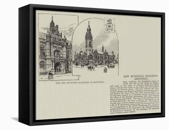 The New Municipal Buildings at Sheffield-Frank Watkins-Framed Stretched Canvas