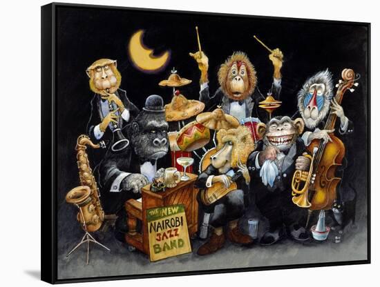 The New Nairobi Jazz Band-Bill Bell-Framed Stretched Canvas
