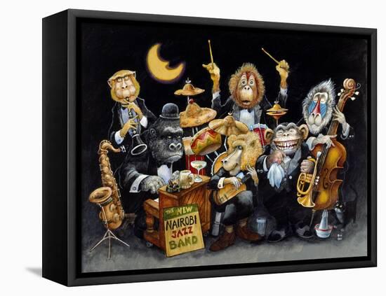 The New Nairobi Jazz Band-Bill Bell-Framed Stretched Canvas