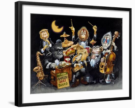 The New Nairobi Jazz Band-Bill Bell-Framed Giclee Print