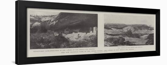 The New National Park of the United States, the Canons of New Mexico and Arizona-null-Framed Giclee Print