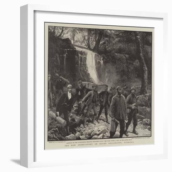 The New Observatory on Mount Wellington, Tasmania-Charles Joseph Staniland-Framed Giclee Print