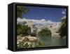 The New Old Bridge Over the Fast Flowing River Neretva, Mostar, Bosnia, Bosnia-Hertzegovina-Graham Lawrence-Framed Stretched Canvas
