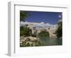 The New Old Bridge Over the Fast Flowing River Neretva, Mostar, Bosnia, Bosnia-Hertzegovina-Graham Lawrence-Framed Photographic Print