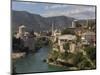 The New Old Bridge Over the Fast Flowing River Neretva, Mostar, Bosnia, Bosnia-Herzegovina, Europe-Graham Lawrence-Mounted Photographic Print