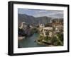 The New Old Bridge Over the Fast Flowing River Neretva, Mostar, Bosnia, Bosnia-Herzegovina, Europe-Graham Lawrence-Framed Photographic Print