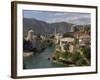 The New Old Bridge Over the Fast Flowing River Neretva, Mostar, Bosnia, Bosnia-Herzegovina, Europe-Graham Lawrence-Framed Photographic Print