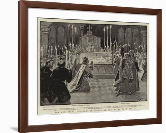 The New Opera, Harold, at Convent Garden, Scene from Act II-Alexander Stuart Boyd-Framed Giclee Print