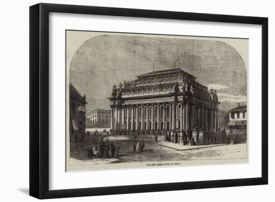 The New Opera-House at Malta-null-Framed Giclee Print