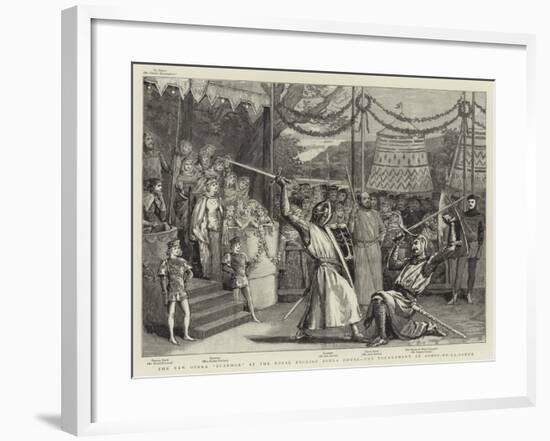 The New Opera Ivanhoe at the Royal English Opera House, the Tournament at Ashby-De-La-Zouch-null-Framed Giclee Print