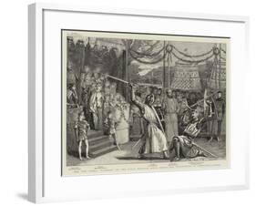 The New Opera Ivanhoe at the Royal English Opera House, the Tournament at Ashby-De-La-Zouch-null-Framed Giclee Print