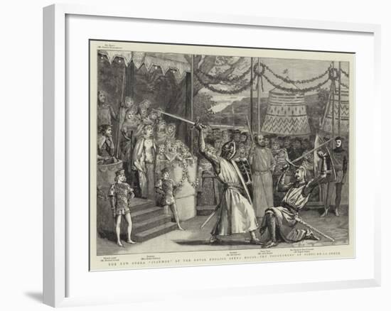 The New Opera Ivanhoe at the Royal English Opera House, the Tournament at Ashby-De-La-Zouch-null-Framed Giclee Print