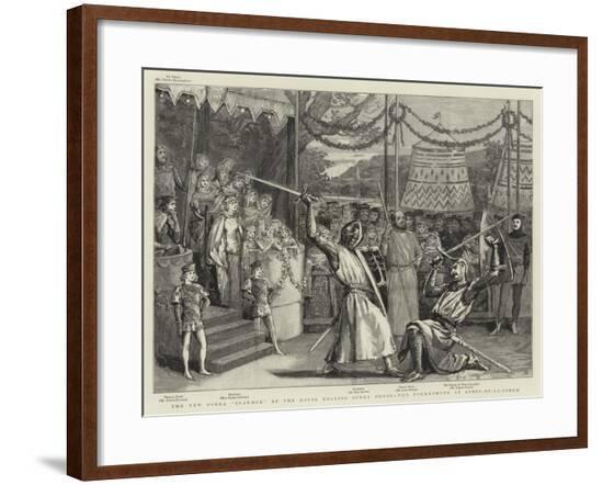The New Opera Ivanhoe at the Royal English Opera House, the Tournament at Ashby-De-La-Zouch--Framed Giclee Print