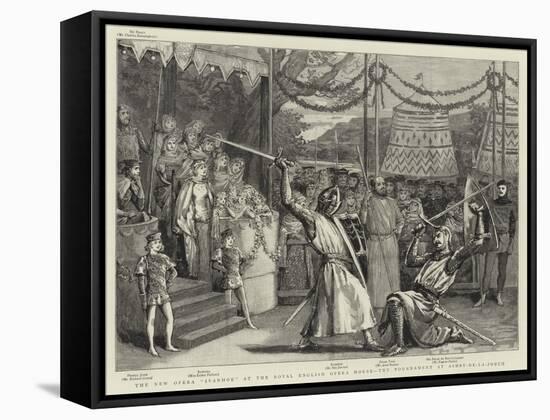 The New Opera Ivanhoe at the Royal English Opera House, the Tournament at Ashby-De-La-Zouch-null-Framed Stretched Canvas