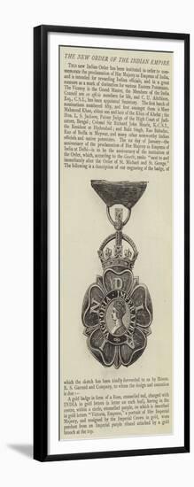 The New Order of the Indian Empire-null-Framed Giclee Print