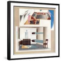 The New Orient Liner Contributes Toward a New Standard of Decoration, 1935-null-Framed Giclee Print