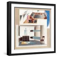 The New Orient Liner Contributes Toward a New Standard of Decoration, 1935-null-Framed Giclee Print