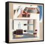 The New Orient Liner Contributes Toward a New Standard of Decoration, 1935-null-Framed Stretched Canvas