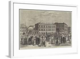 The New Oriental Bank and Share-Market, Bombay-null-Framed Giclee Print