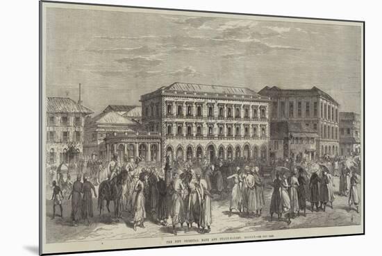 The New Oriental Bank and Share-Market, Bombay-null-Mounted Giclee Print