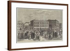 The New Oriental Bank and Share-Market, Bombay-null-Framed Giclee Print