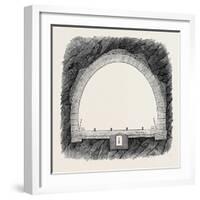 The New Overland Route to India and the Railway Tunnel of the Alps-null-Framed Giclee Print